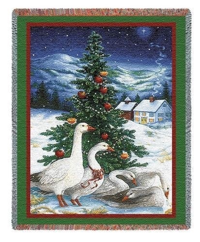 Weihnachts Plaid Christmas Geese