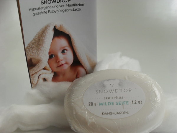Snowdrop Babypflege milde Babyseife, hypoallergen 120g 2x