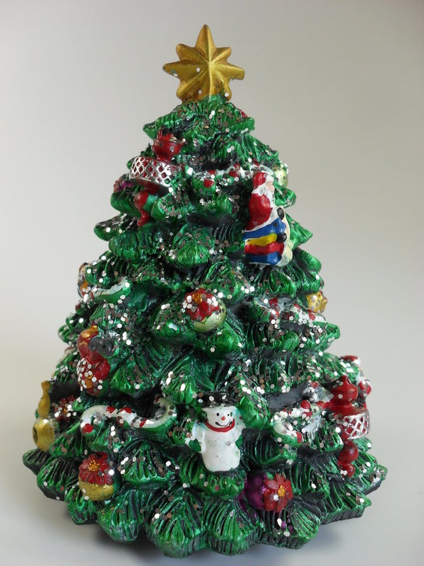 Spieluhr Weihnachtsbaum geschmückt