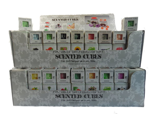 Duftwachs  Aroma Duftwürfel Palmwachs Scented Cubes 4 Packungen
