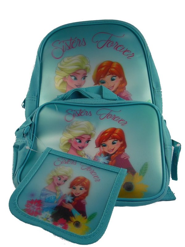 Disney Eiskönigin Frozen Kinder 3er Set Rucksack Tasche Geldbeutel