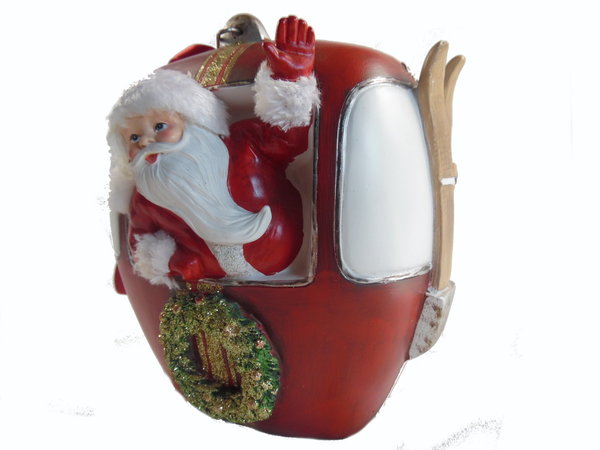 Goodwill Santa in Weihnachtsgondel Skilift