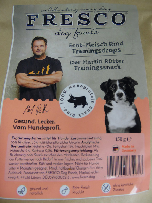 Fresco Dog Martin Rütter Trainingsdrops Rind 150g