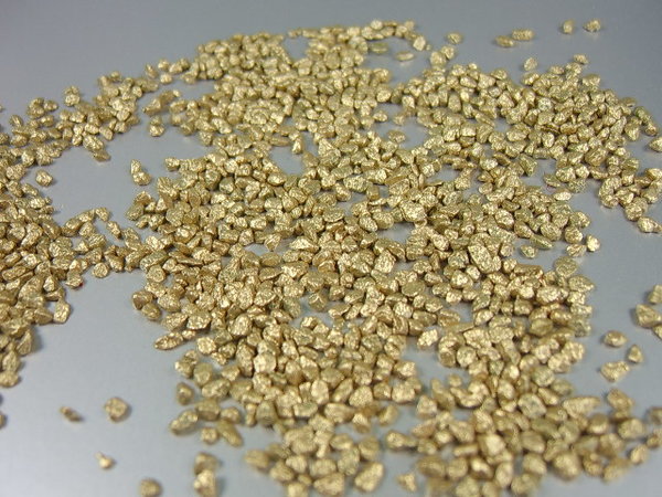 Marmorgranulat Metallic gold  (1kg/2,95€)